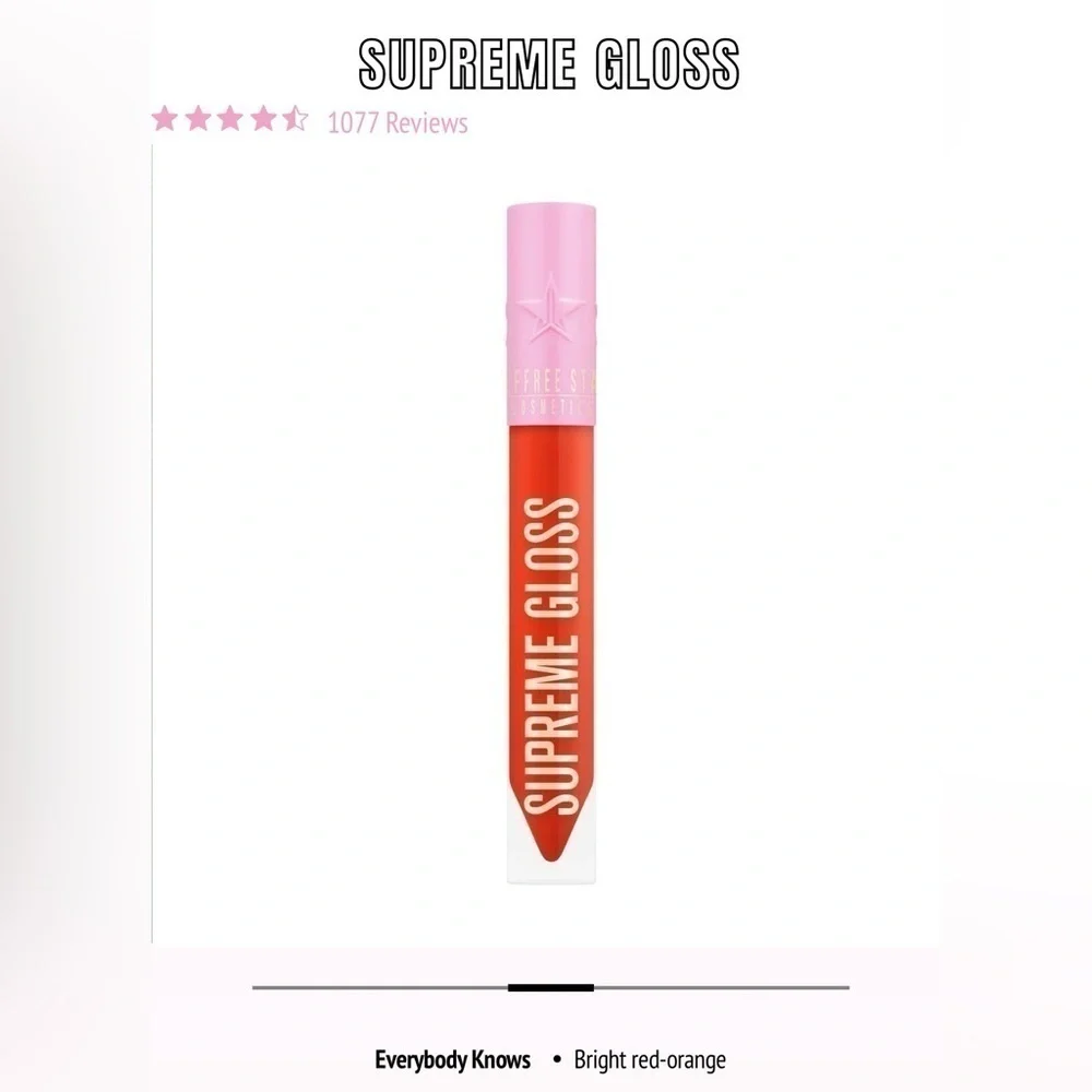 Brand New Jeffree Star Supreme Gloss Full Pigment Lip Gloss in Everybody Knows